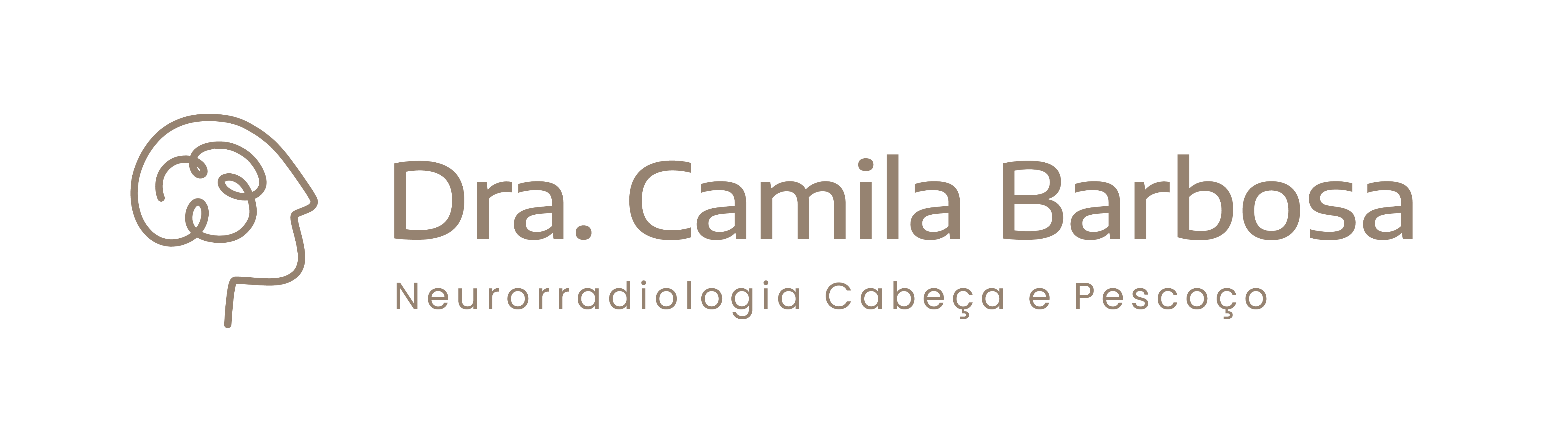 Logo Dra. Camila Barbosa em bege
